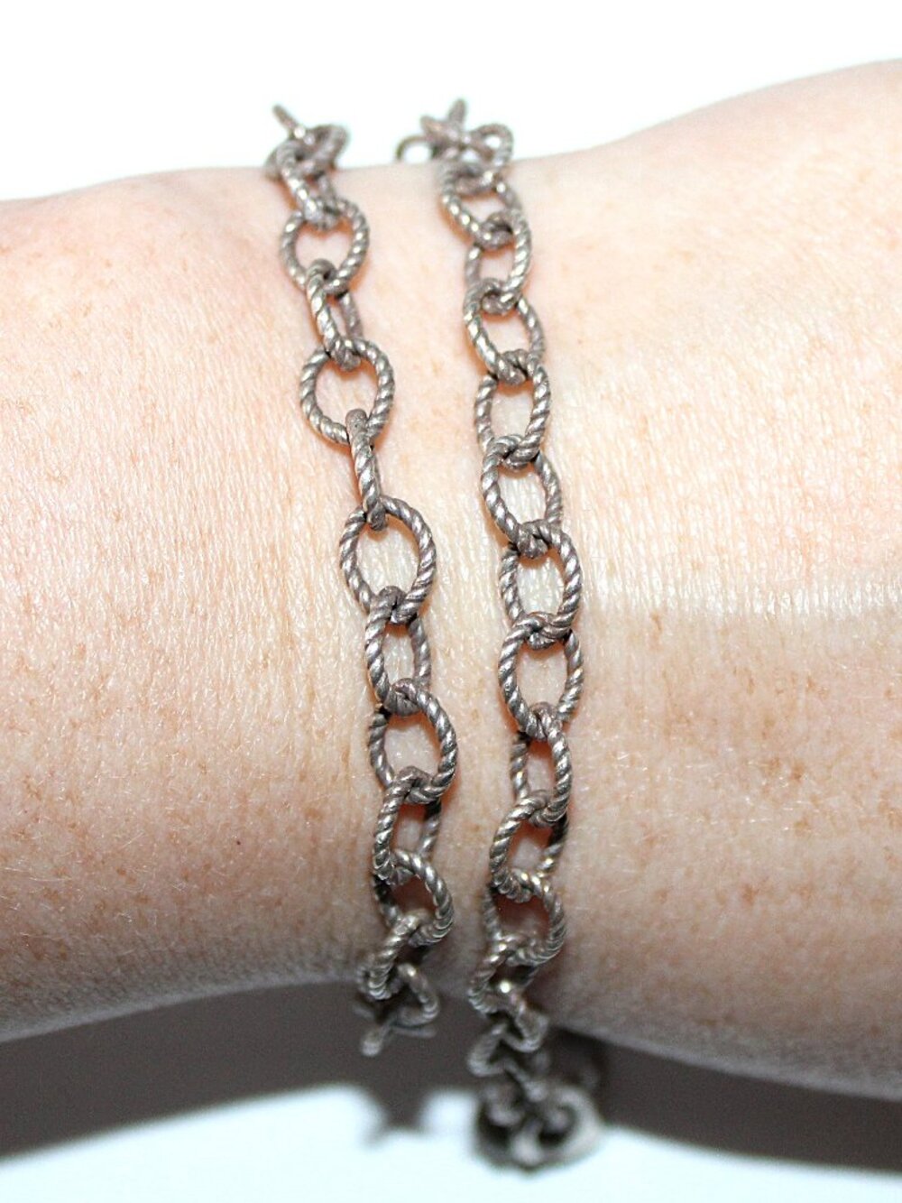 Sterling Silver Rope Link Chain Necklace 20 Grams - Picture 5 of 5